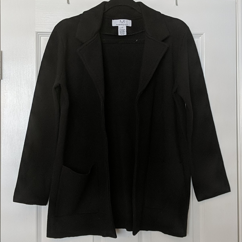 MAGASCHONI Wool Blend Open Front Cardigan